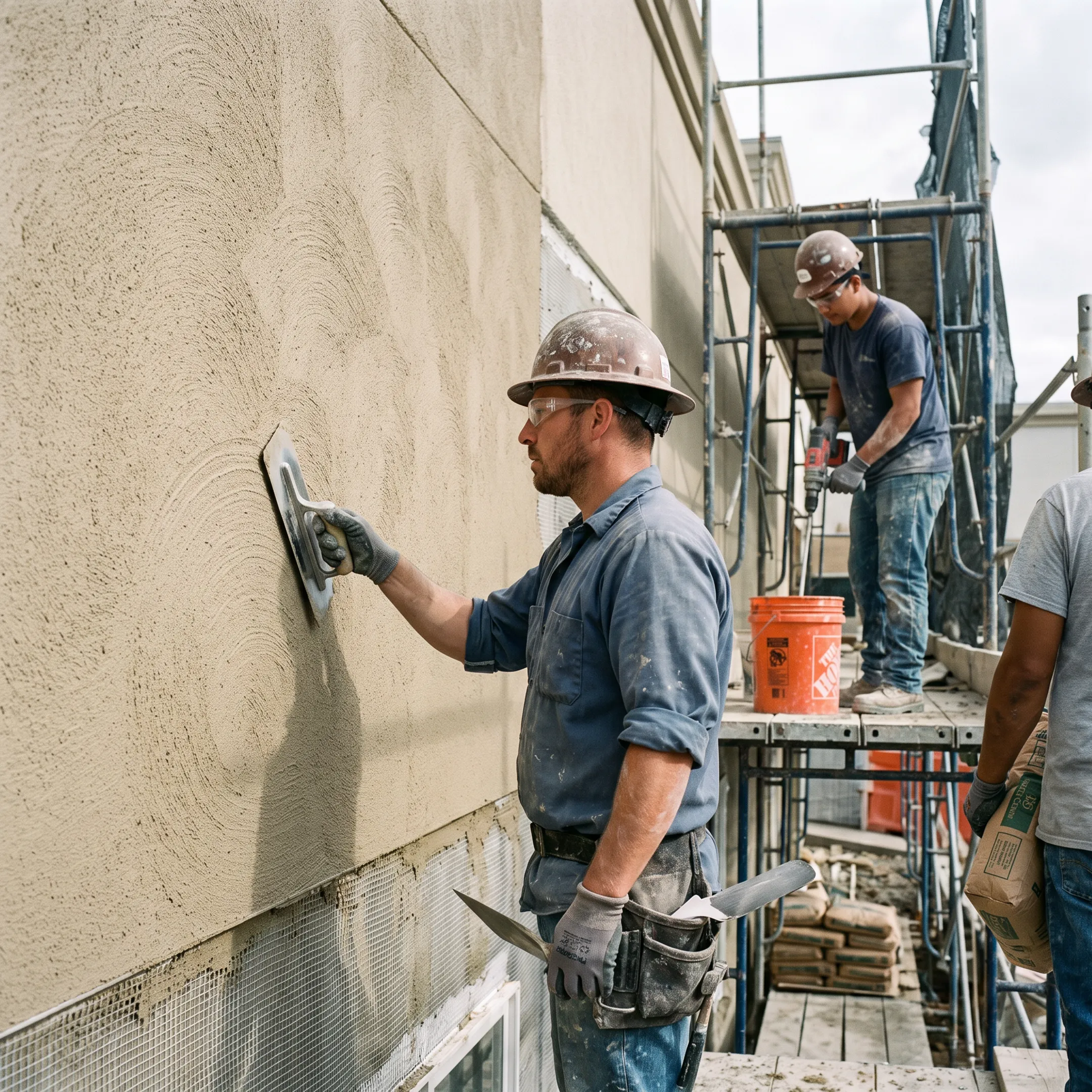 Commercial Stucco Finish Application Services