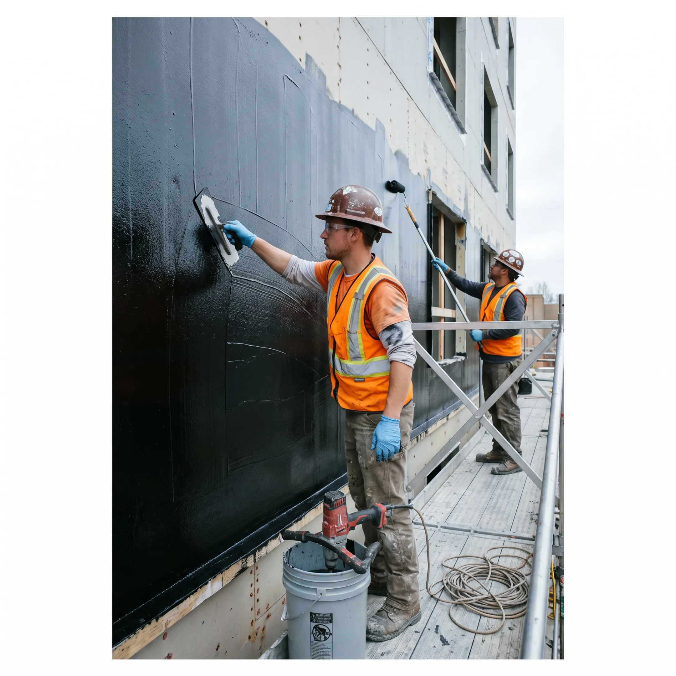 Air-Shield LMP Fluid-Applied Air Barrier Installation