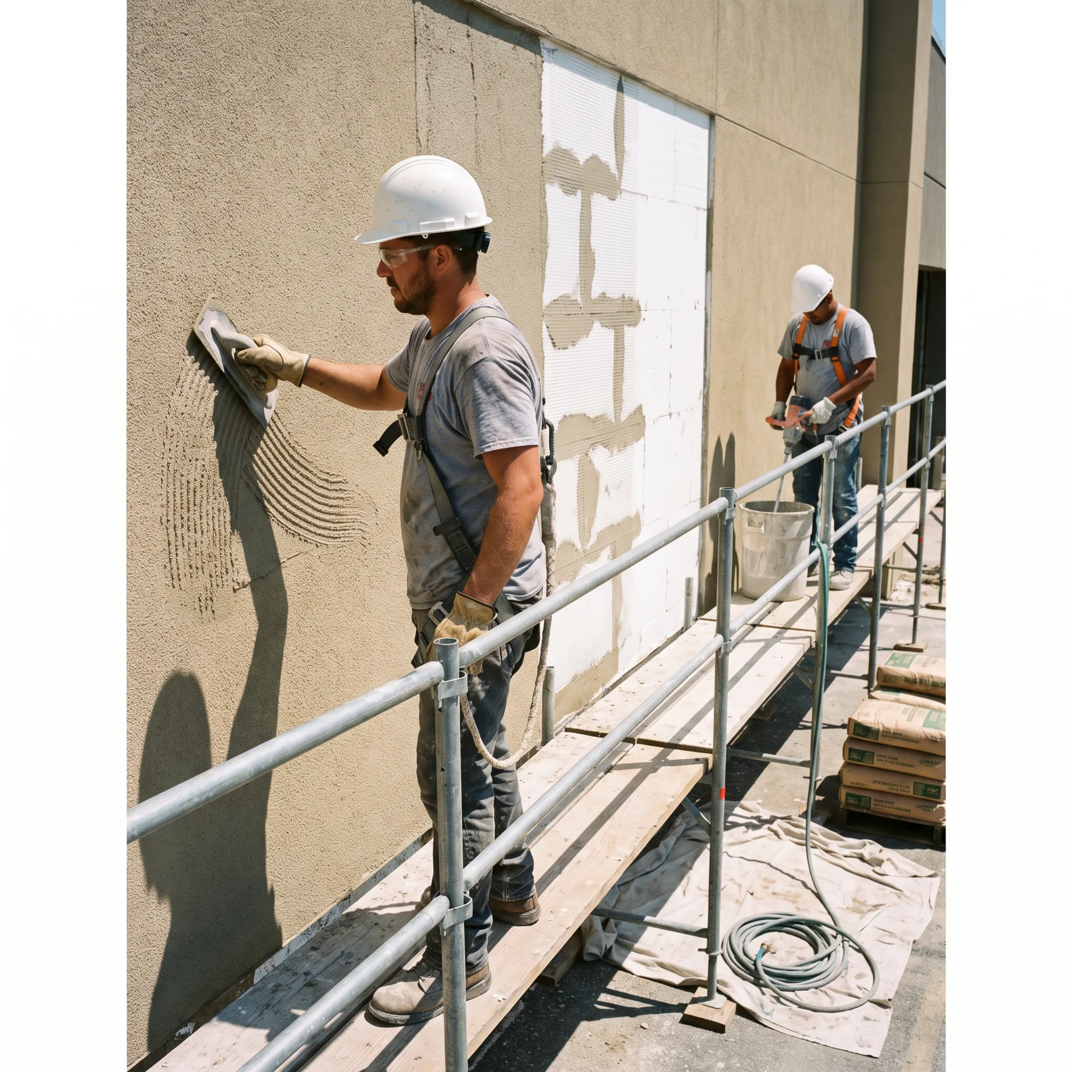 Raked Stucco Finish Application Services