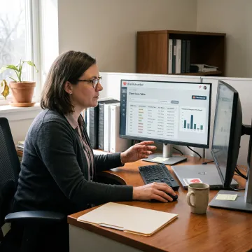 Case manager coordinating services online