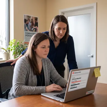 Advocate using secure case management software