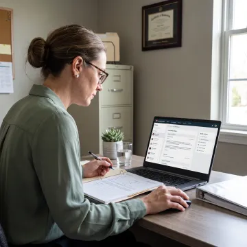 Case manager using homecare management software