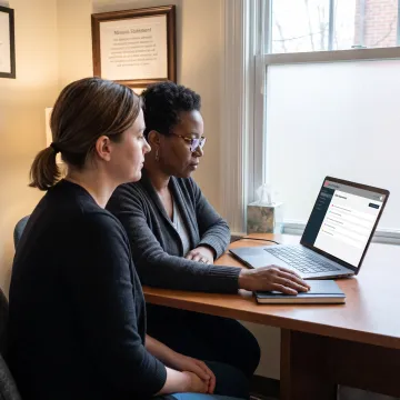 Advocate using a secure client assessment platform