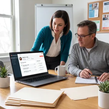 Team coordinating client services in case management software