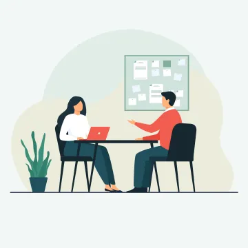 Nonprofit team reviewing impact reports