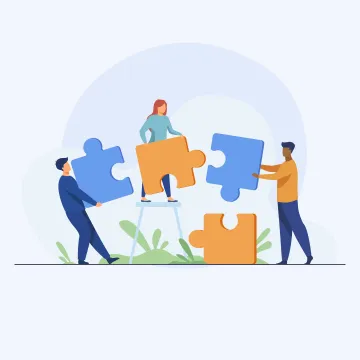Case worker using digital client records