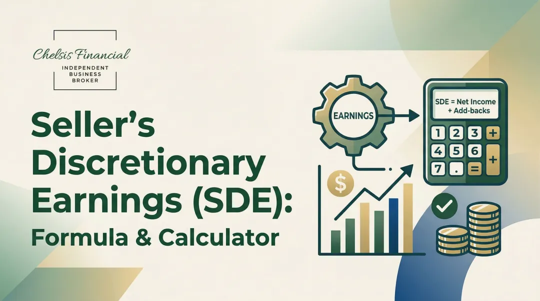 Seller's Discretionary Earnings (SDE): Formula & Calculator