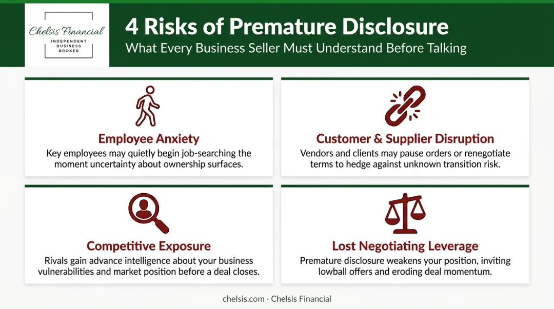 Four core M&A confidentiality risks sellers face during business sale