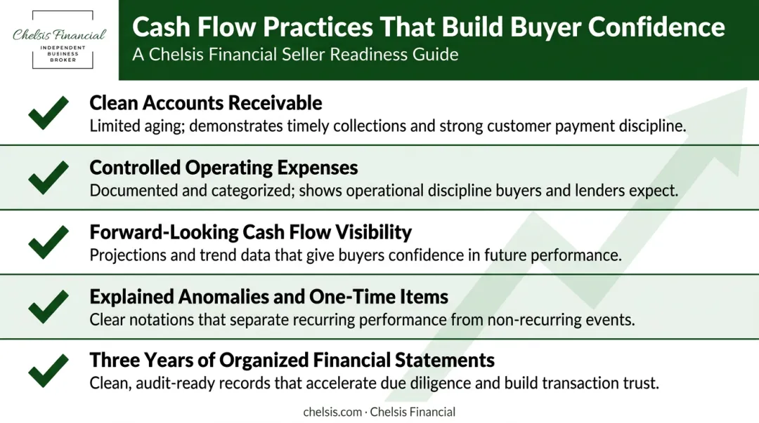 Five cash flow best practices that build buyer confidence during business sale
