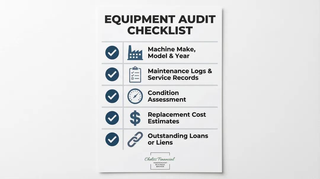 Tool and die equipment audit checklist five key components for sale preparation