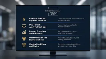 Key definitive purchase agreement negotiation terms checklist for M&amp;A closing