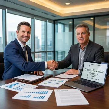 M&A advisor meeting with Michigan manufacturing business owner to discuss sell-side strategy