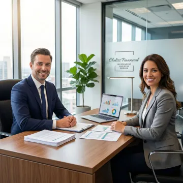 Business broker consulting with a business owner in Iowa about selling their company