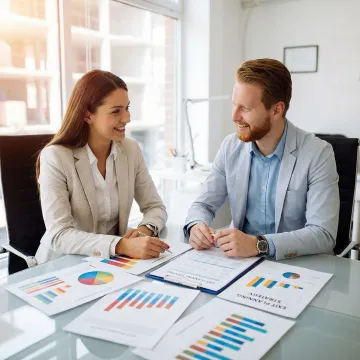 Business sale consultant meeting with a business owner to plan an exit strategy