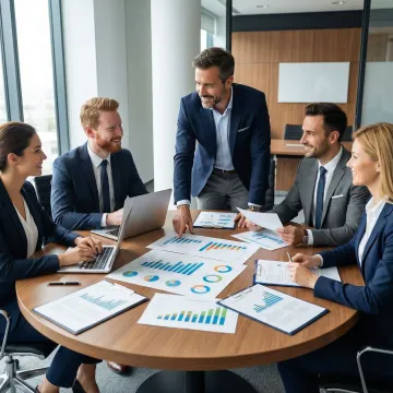 M&A advisor meeting with facilities services business owner to discuss sale strategy