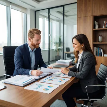 Business broker consulting with a small business owner in Farmington, Missouri