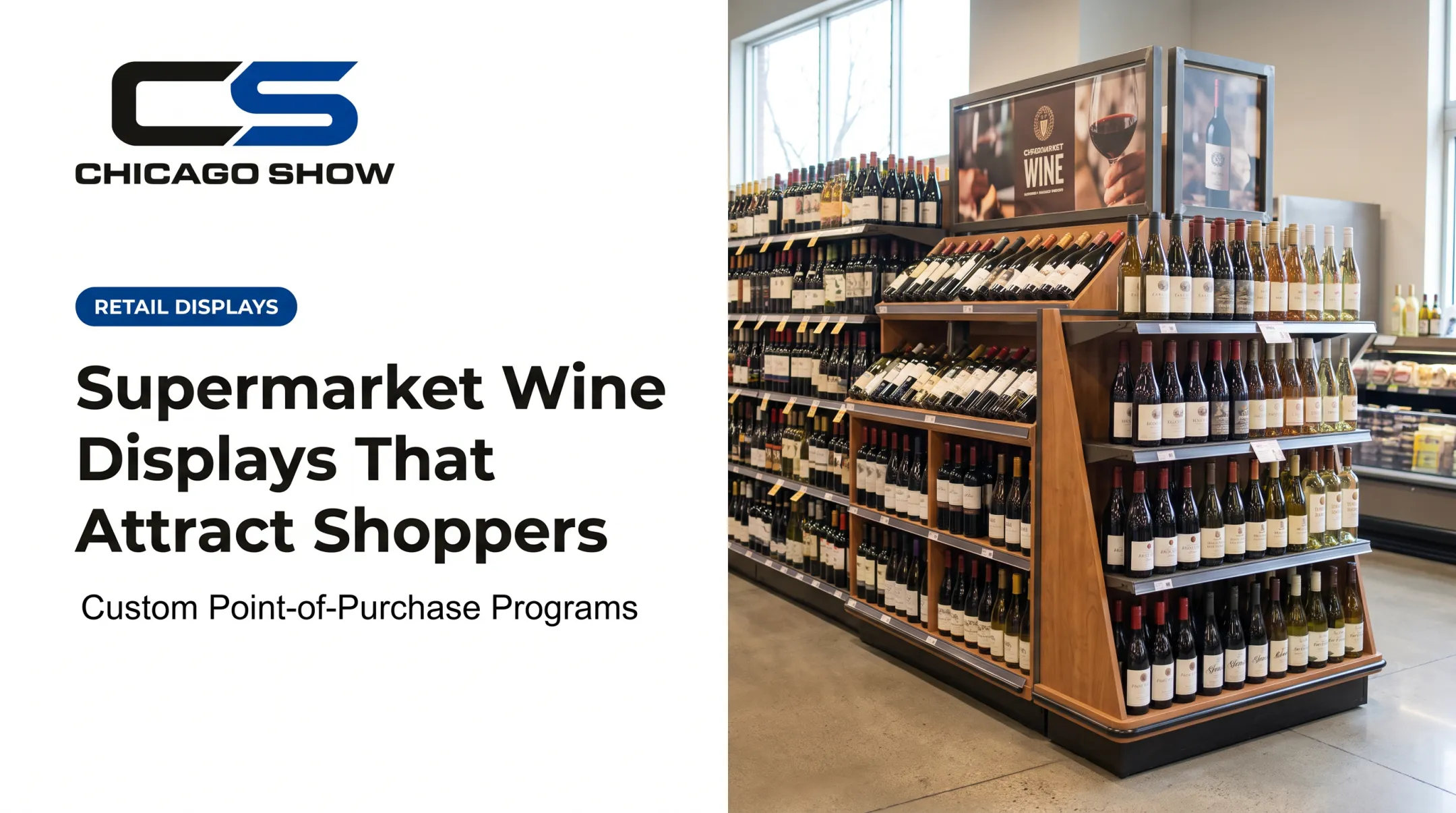 Supermarket Wine Displays That Attract Shoppers