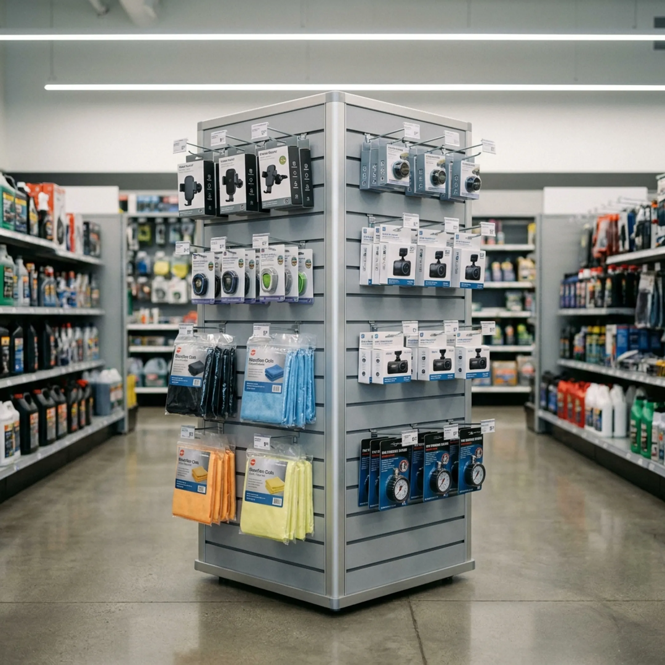 Auto parts retail display
