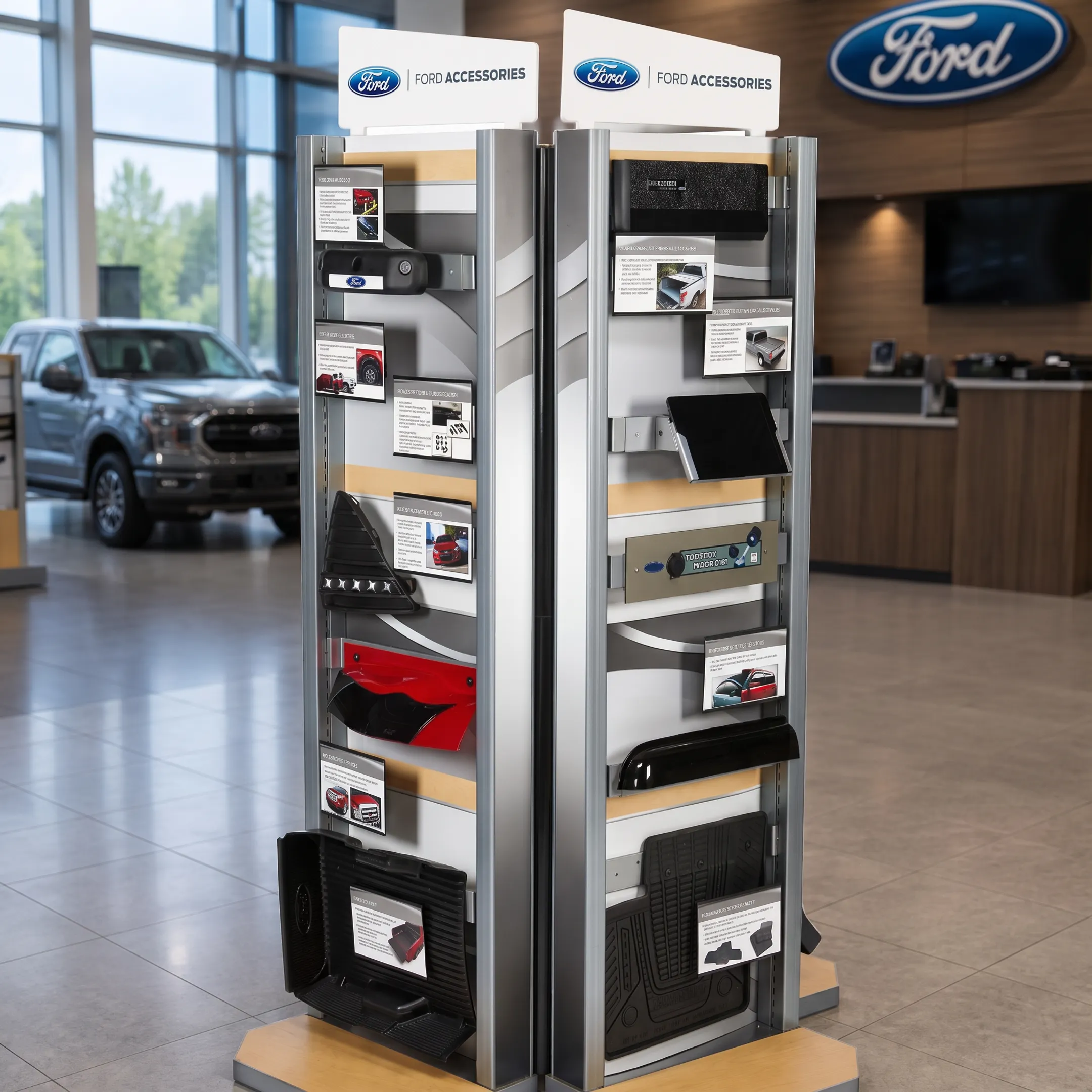 Custom branded display units prepared for fulfillment and delivery