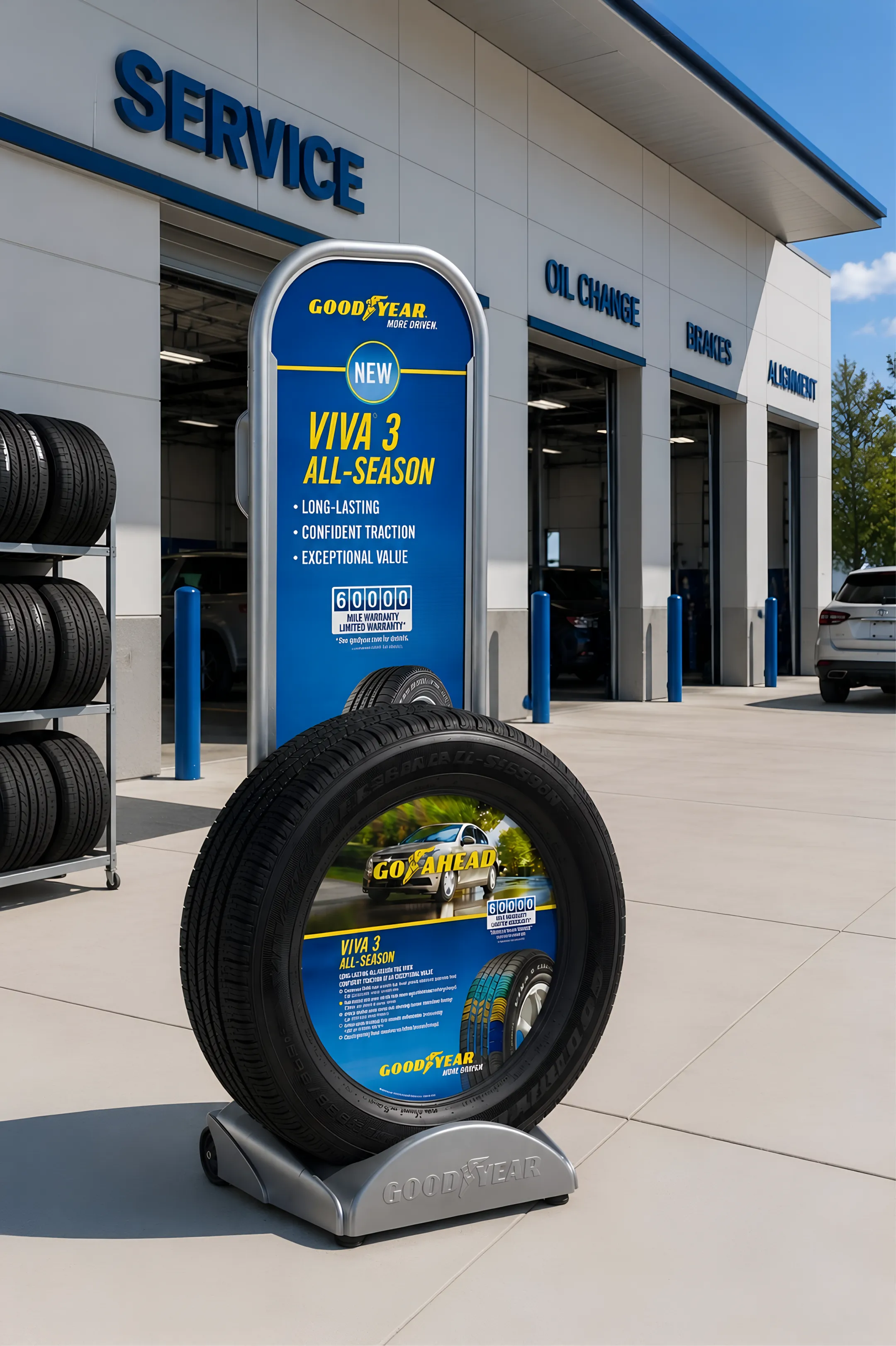 Automotive and tire retail display
