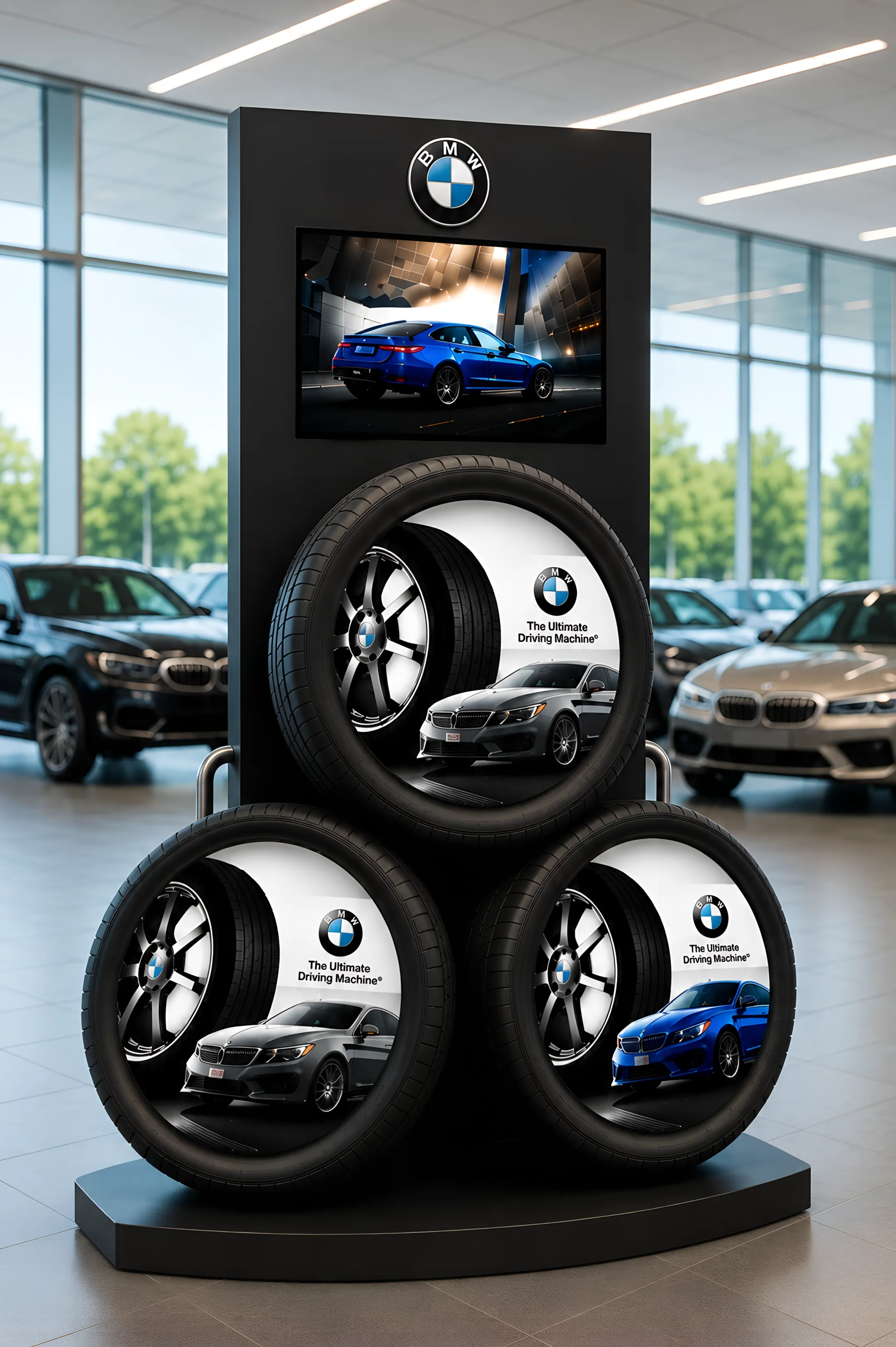 Automotive and tire display merchandising