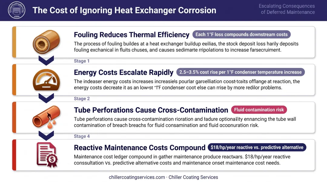 Cost consequences of ignored heat exchanger corrosion including energy and downtime losses
