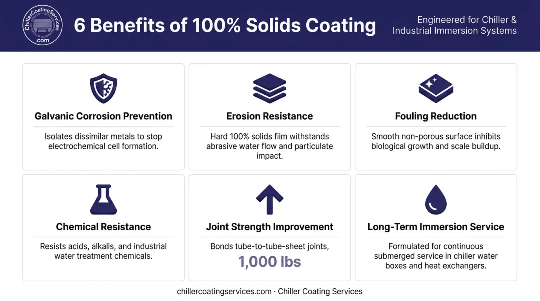 Six benefits of 100 percent solids protective coating for tube sheet corrosion prevention