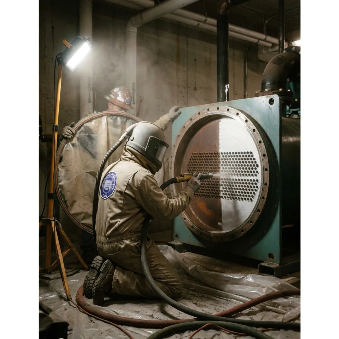 Chiller restoration surface preparation process