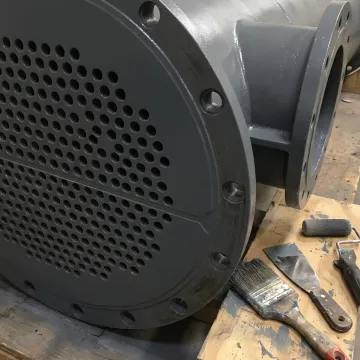 Protected commercial chiller tube sheet