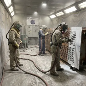 Industrial surface preparation and coating work