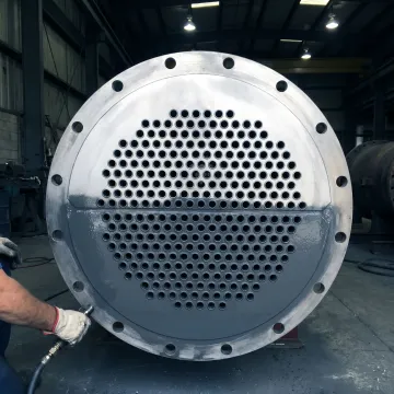 Protective coating inside an industrial heat exchanger