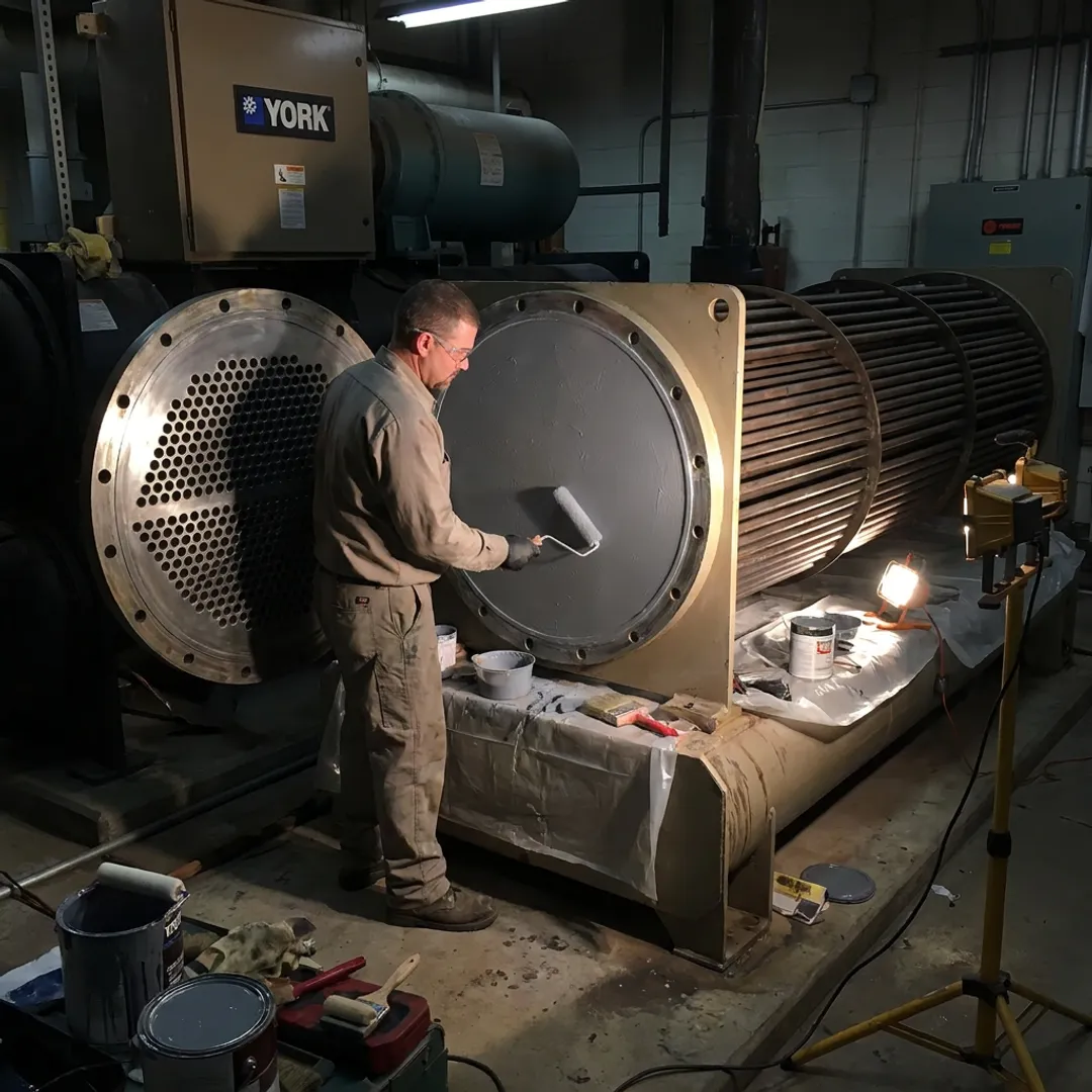 Technical Coating Services for Industrial Chiller Systems