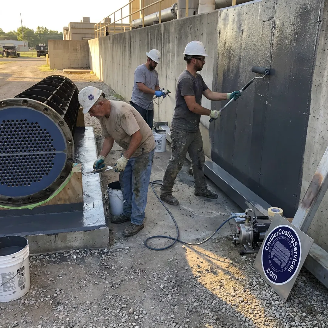 Commercial waterproofing and surface coating work