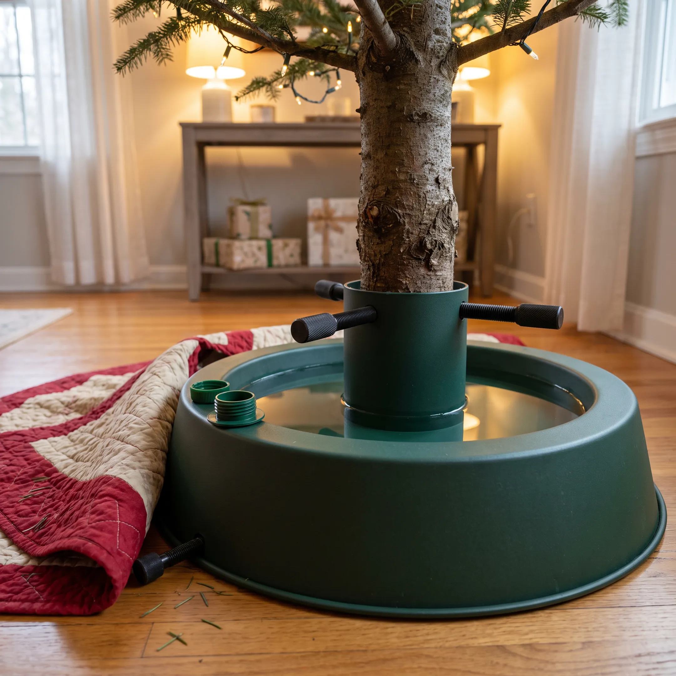 Residential Christmas tree display