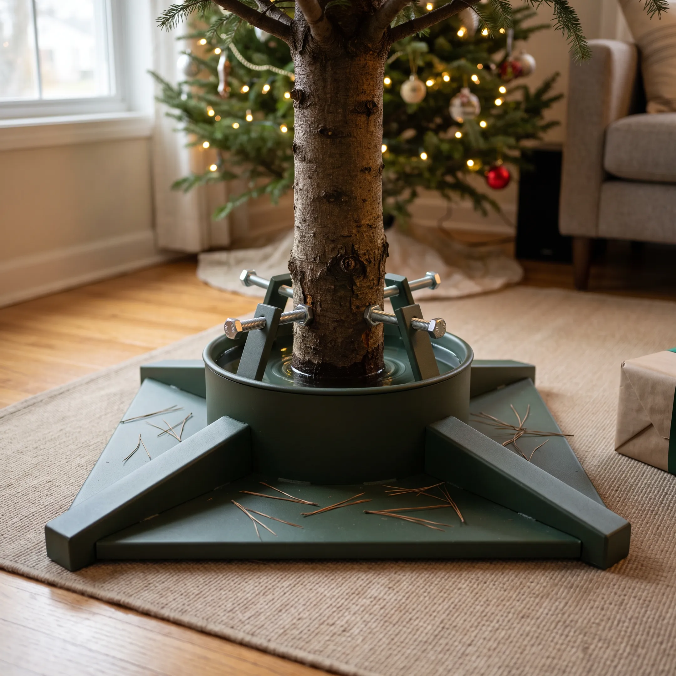 Residential Christmas tree display