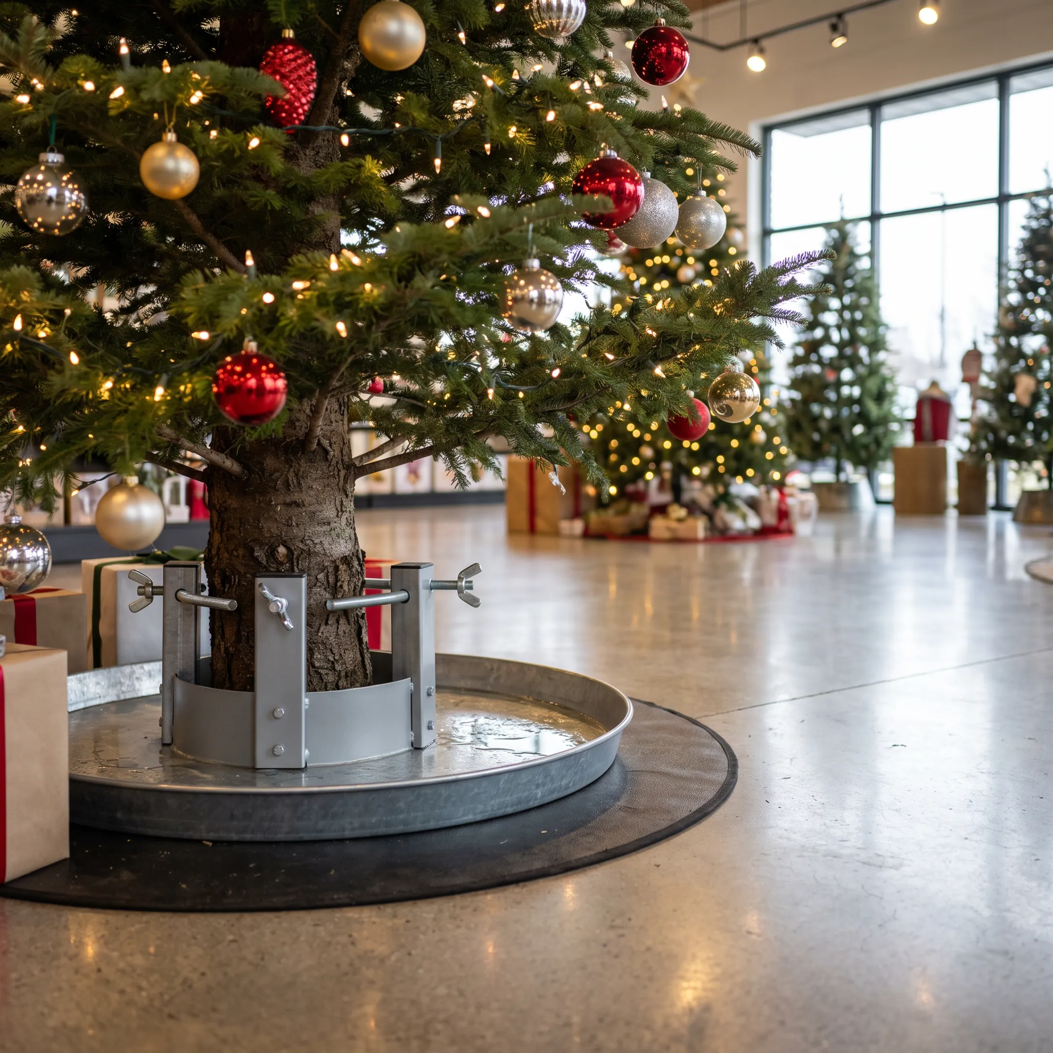 Commercial Christmas tree display