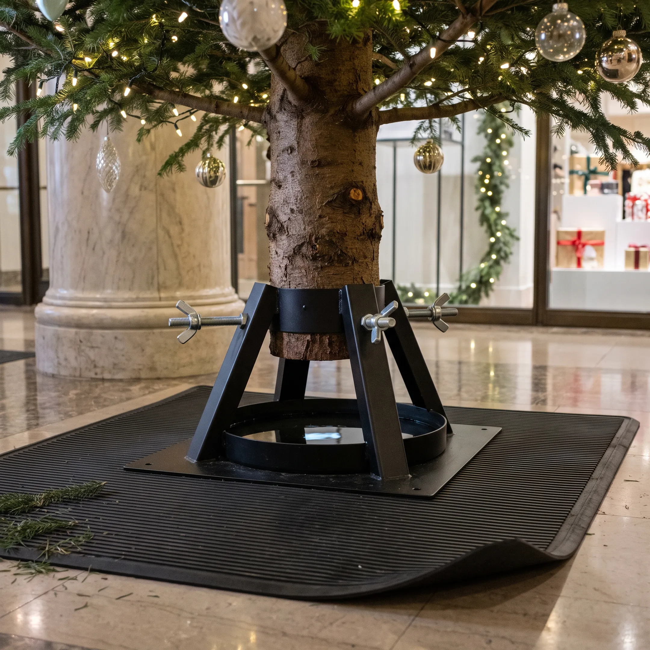 Commercial Christmas tree installation