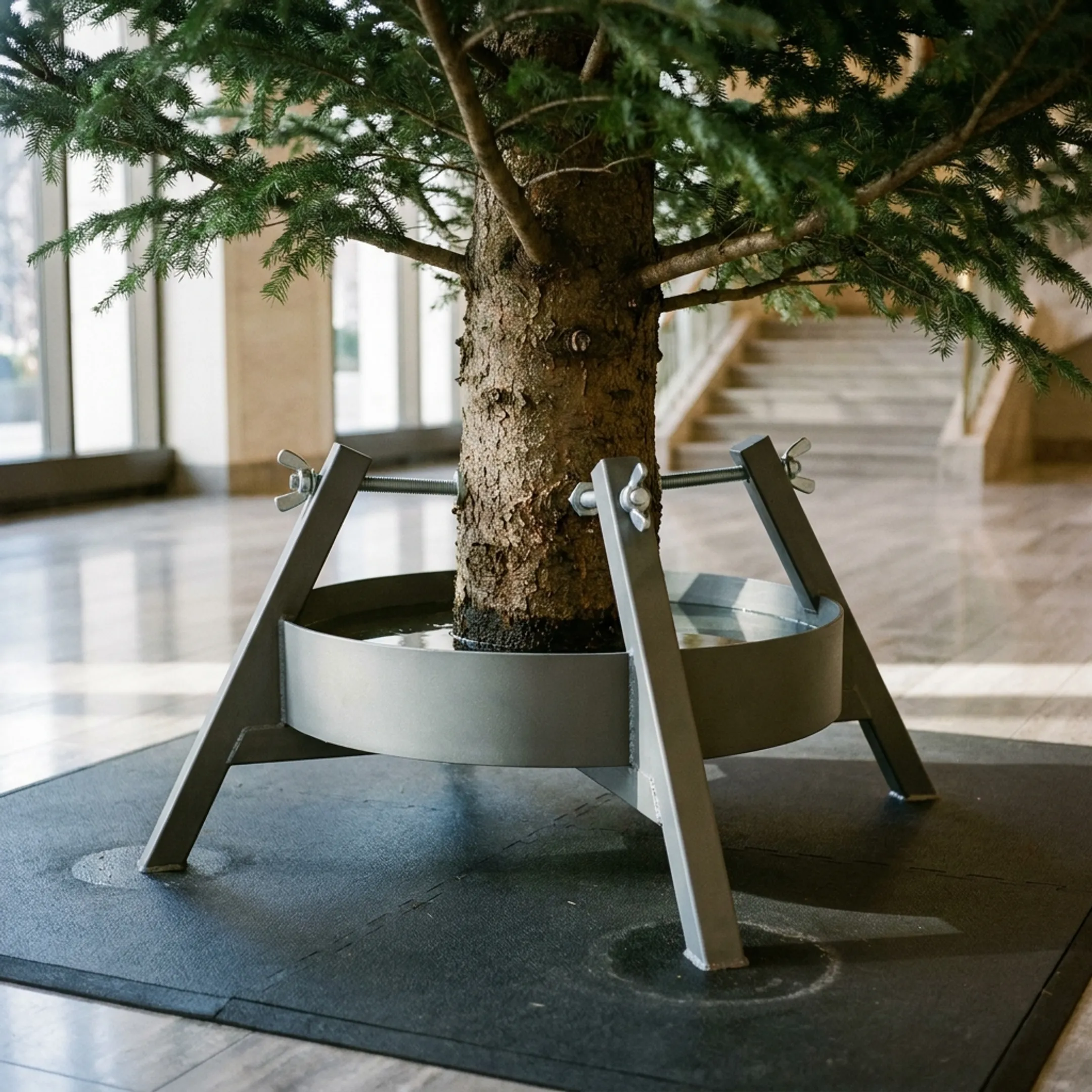 Commercial Christmas tree installation