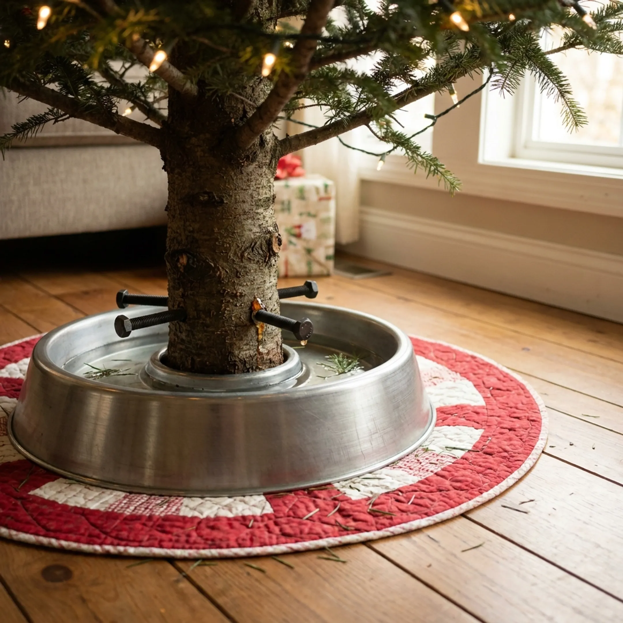 Residential Christmas tree display
