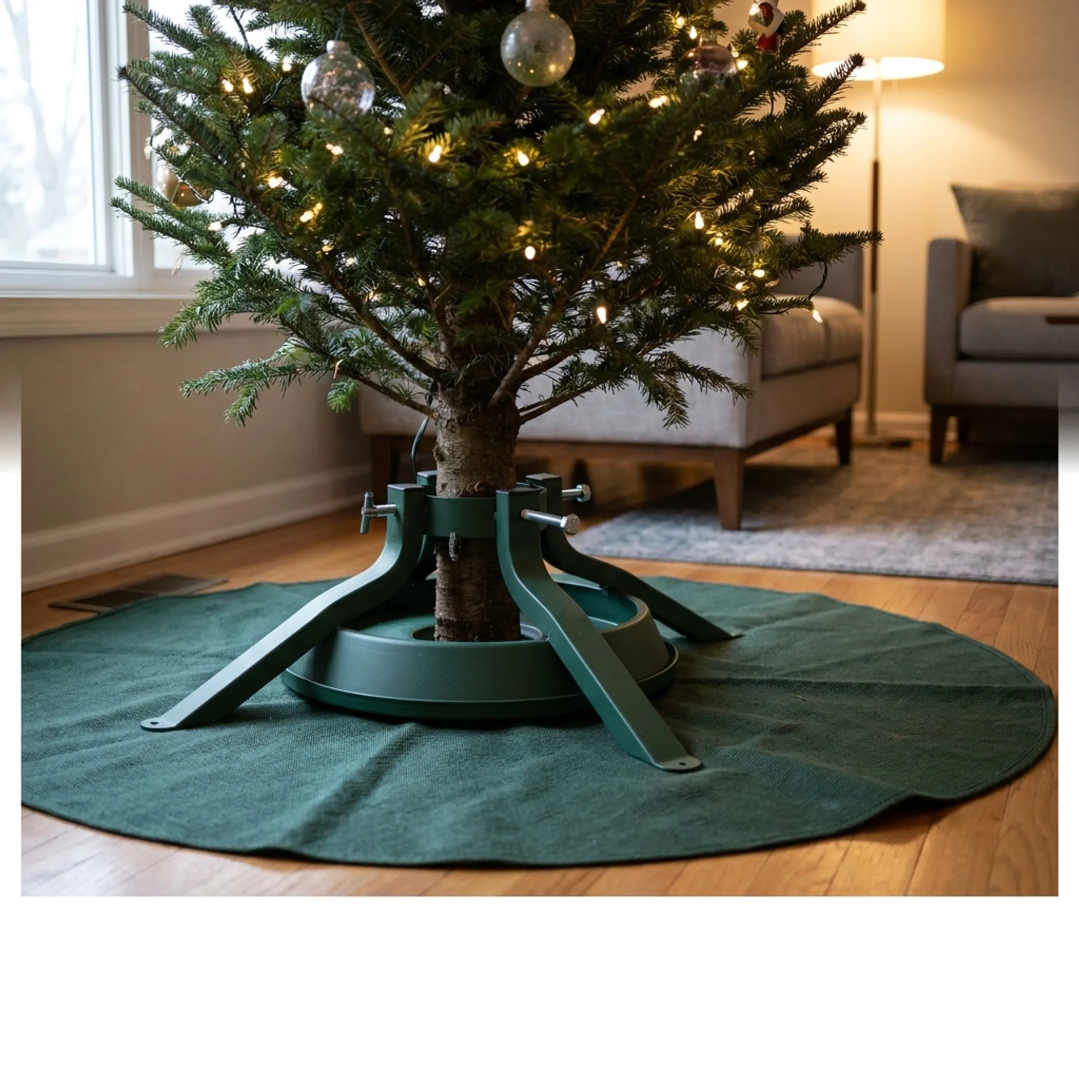 Residential Christmas tree display