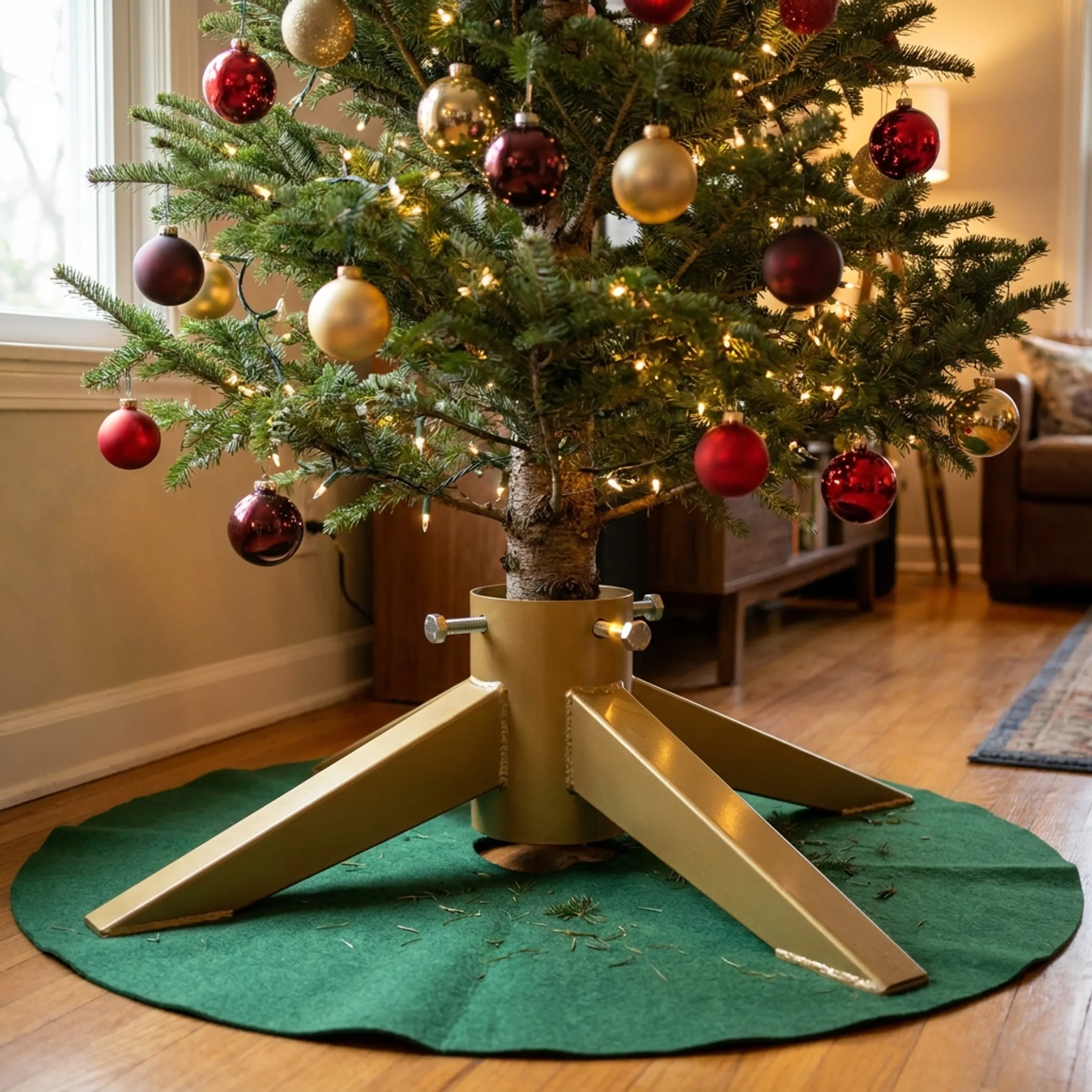 Residential Christmas tree display