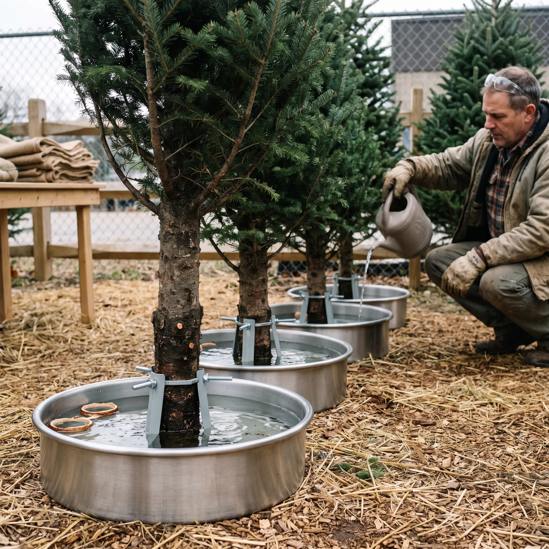 Christmas tree retailers and garden centers