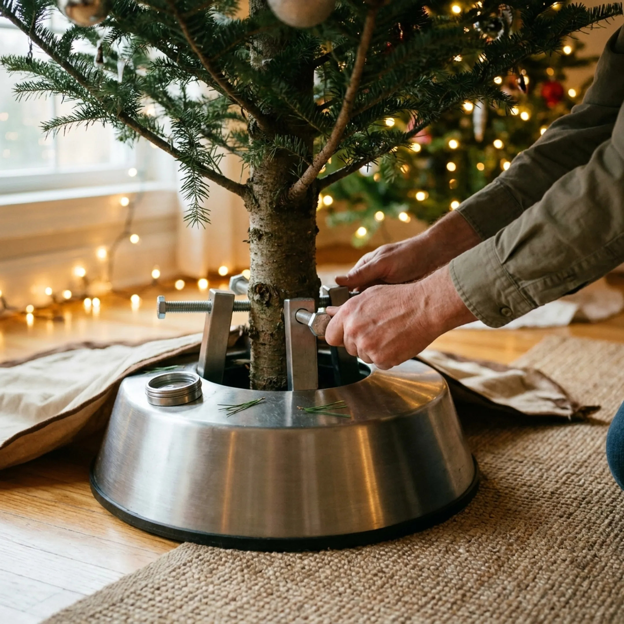 Residential Christmas tree display