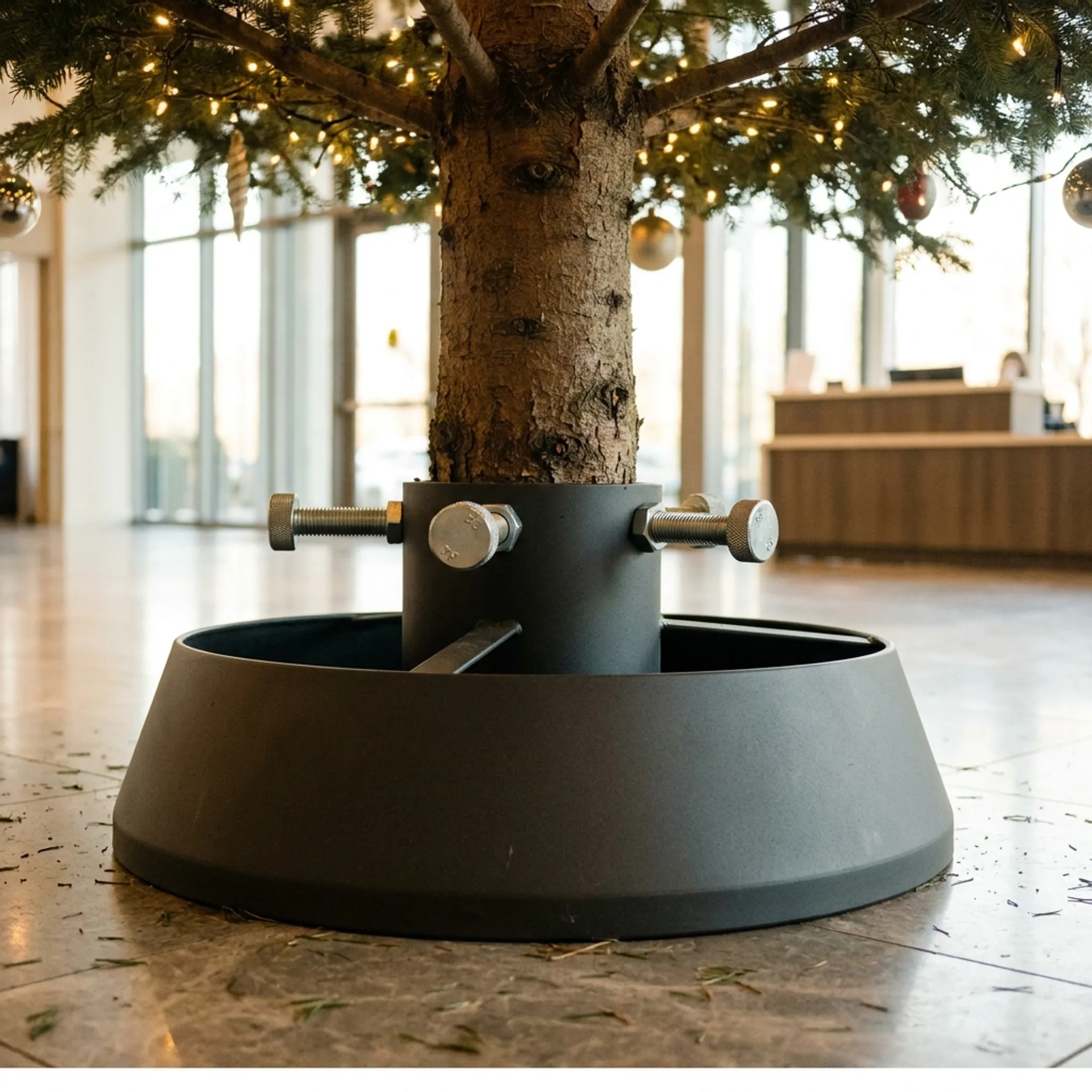 Commercial Christmas tree installation