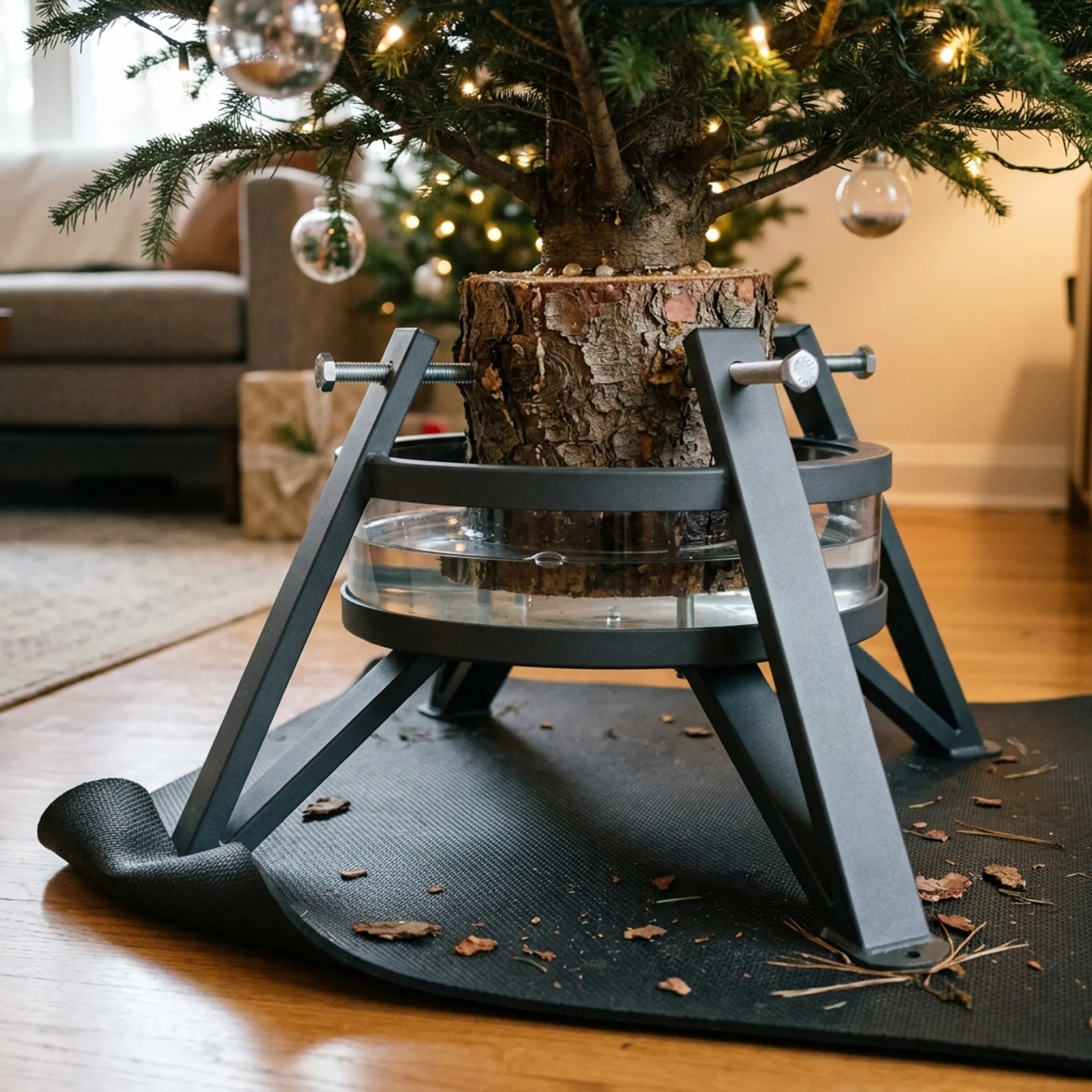 Residential Christmas tree display