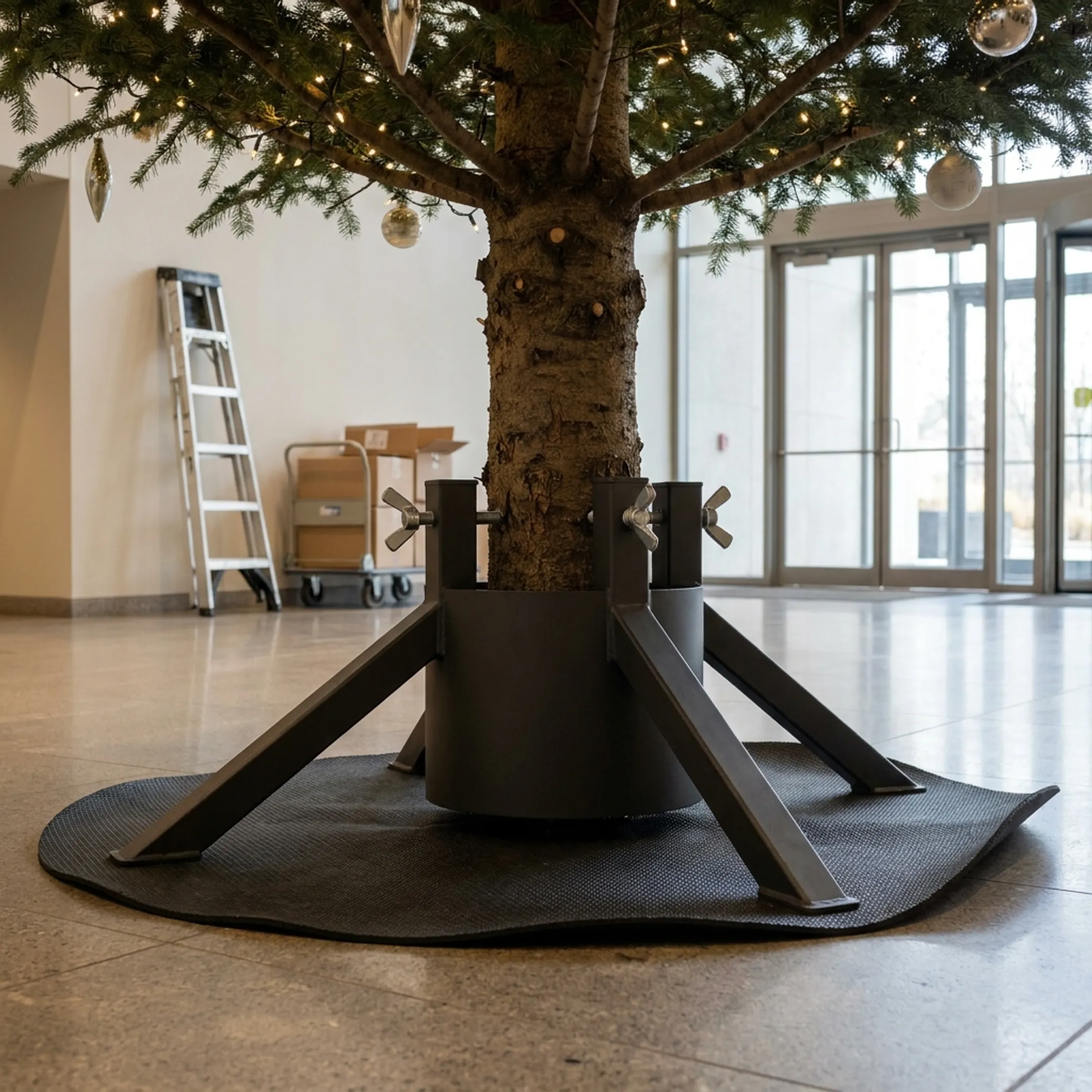 Commercial Christmas tree installation