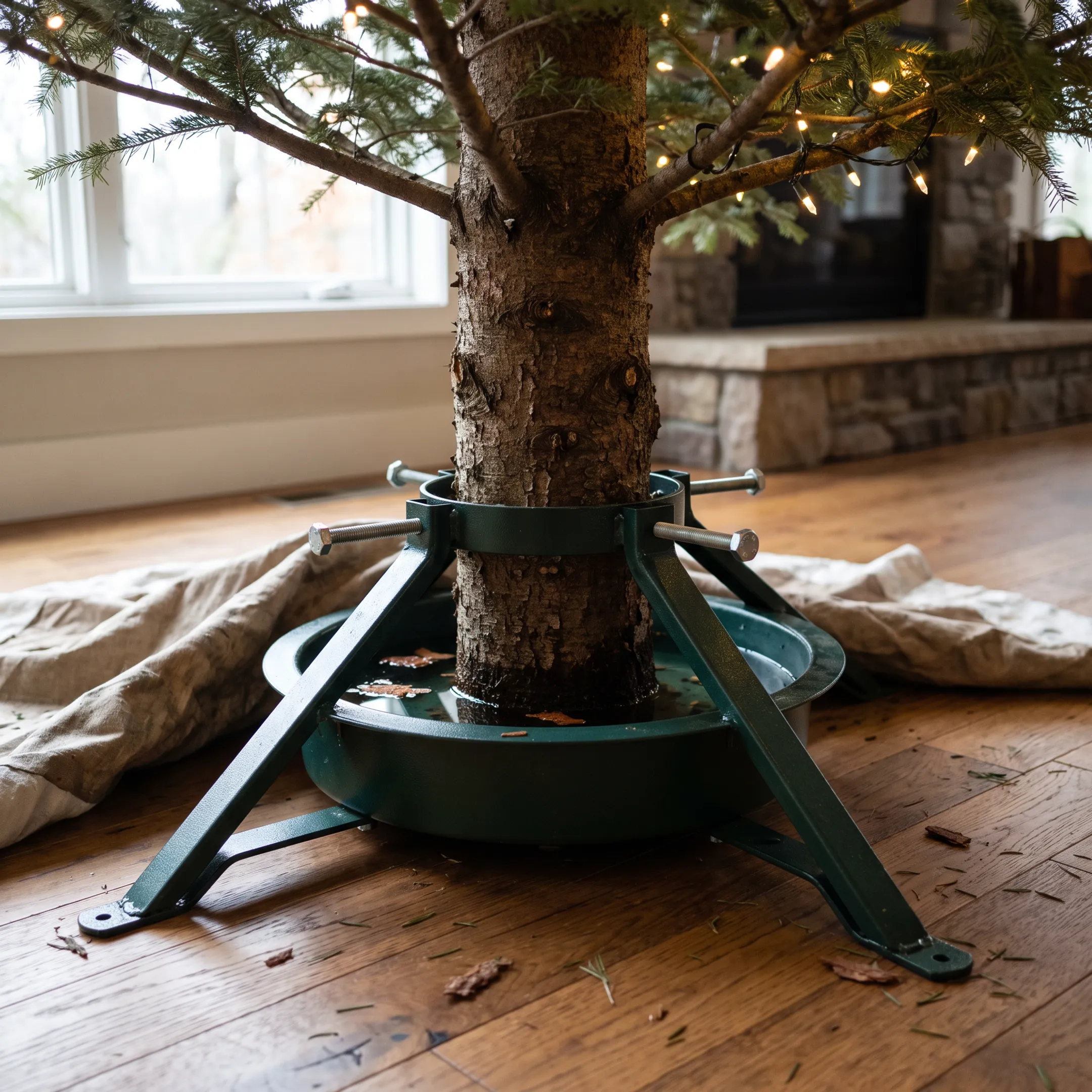 Residential Christmas tree display