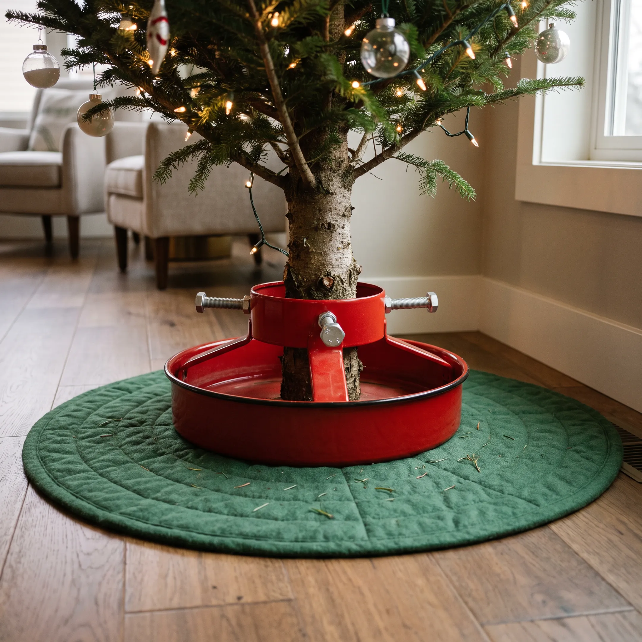 Residential Christmas tree display