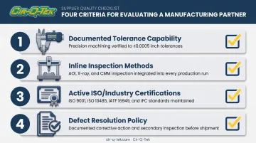 Four-point checklist for evaluating a precision machining partner