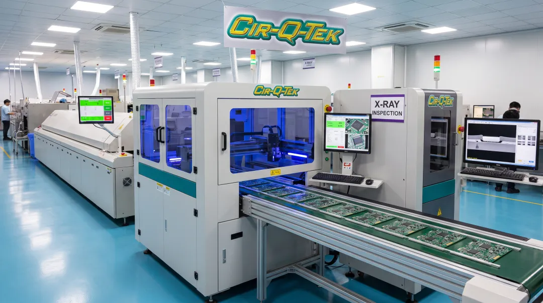 Inline AOI and X-ray inspection system on SMT production line